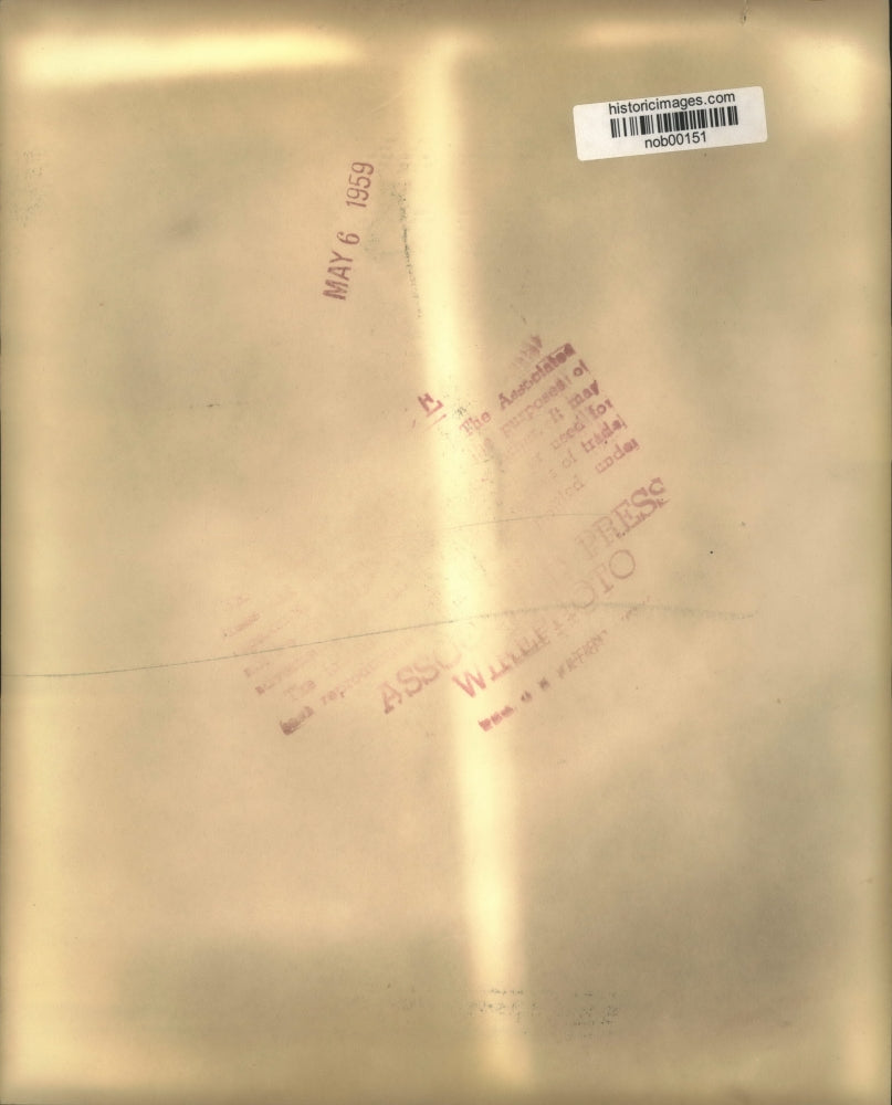 1959 Press Photo President Eisenhower & grandson David at Presbyterian Church