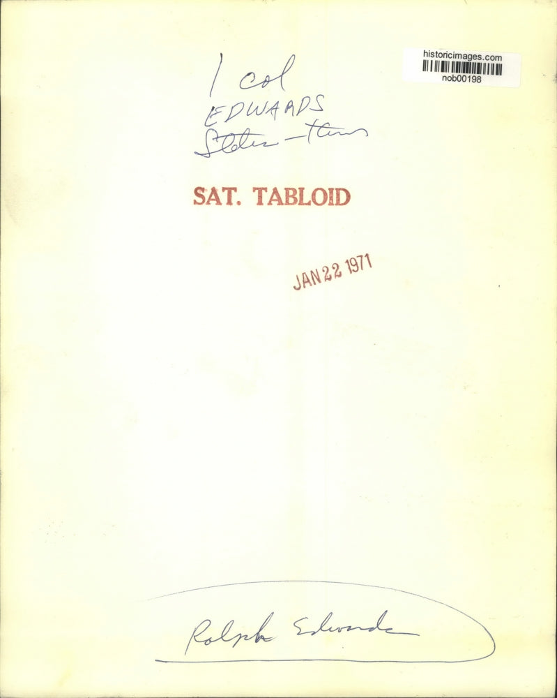 1971 Press Photo Ralph Edwards on This is Your Life - nob00198