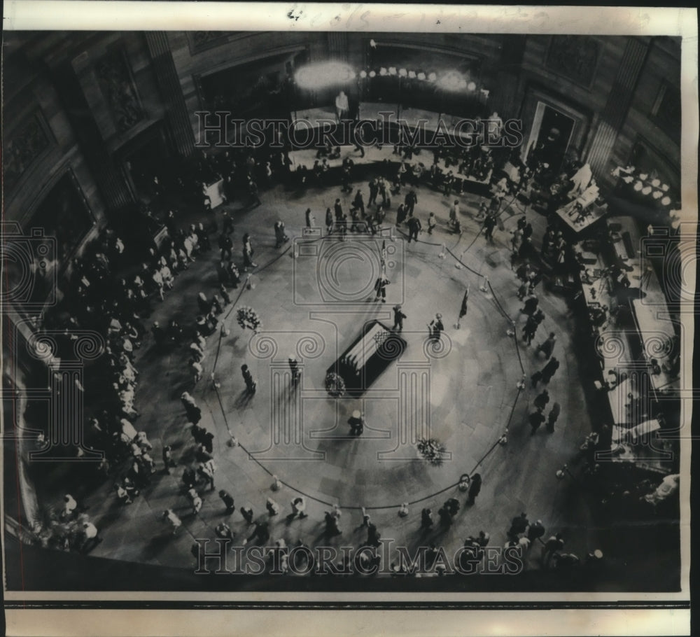 1969 Press Photo Bird&#39;s-eye view of the Capitol&#39;s rotunda. - nob01159