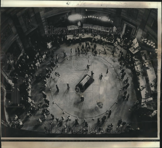 1969 Press Photo Bird's-eye view of the Capitol's rotunda. - nob01159