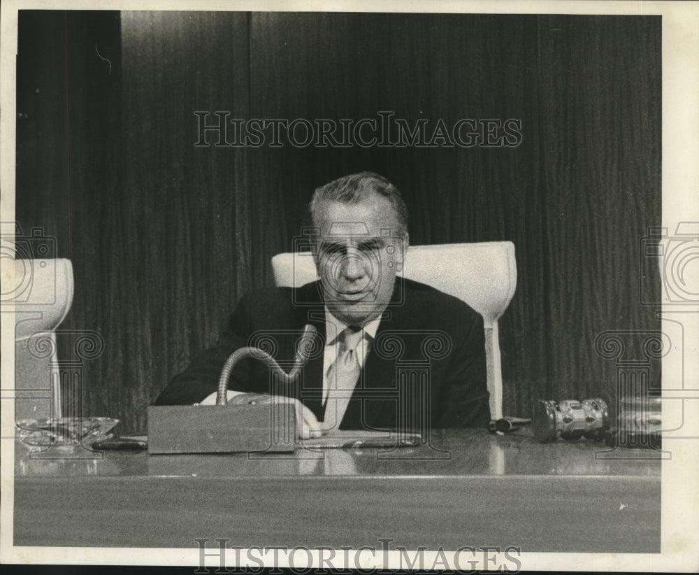 1970 Press Photo Charles J. Eagan, President of the Jefferson Parish Council.