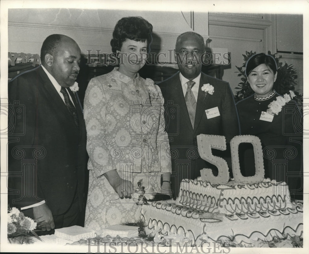 1971 Press Photo 50th anniversary of Lafayette Elementary School program- Historic Images