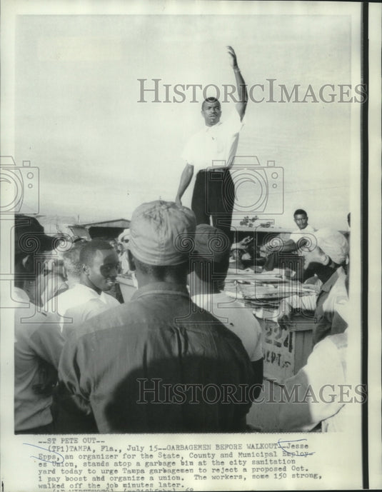 1968 Press Photo Jesse Epps an organizer for the State Employees Union