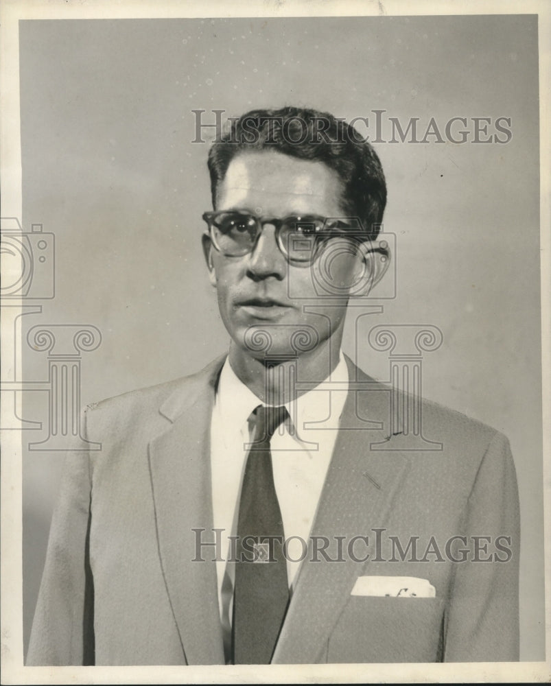 1958 Press Photo Owen F. Falcon, Louisiana - nob01779