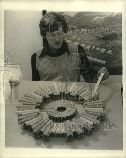 1974 Press Photo Richard Fairbourn, a third year student in Tulane University