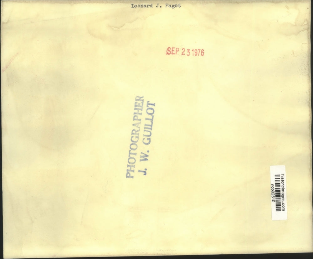 1976 Press Photo Leonard J. Fagot - nob02510