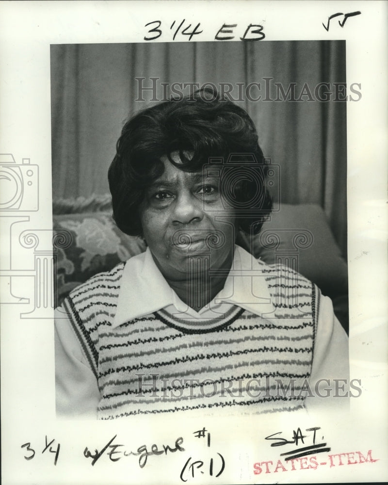 1977 Press Photo Mrs. Jennetta Hays Eugene, Mother of Death Row Inmate Parnell- Historic Images