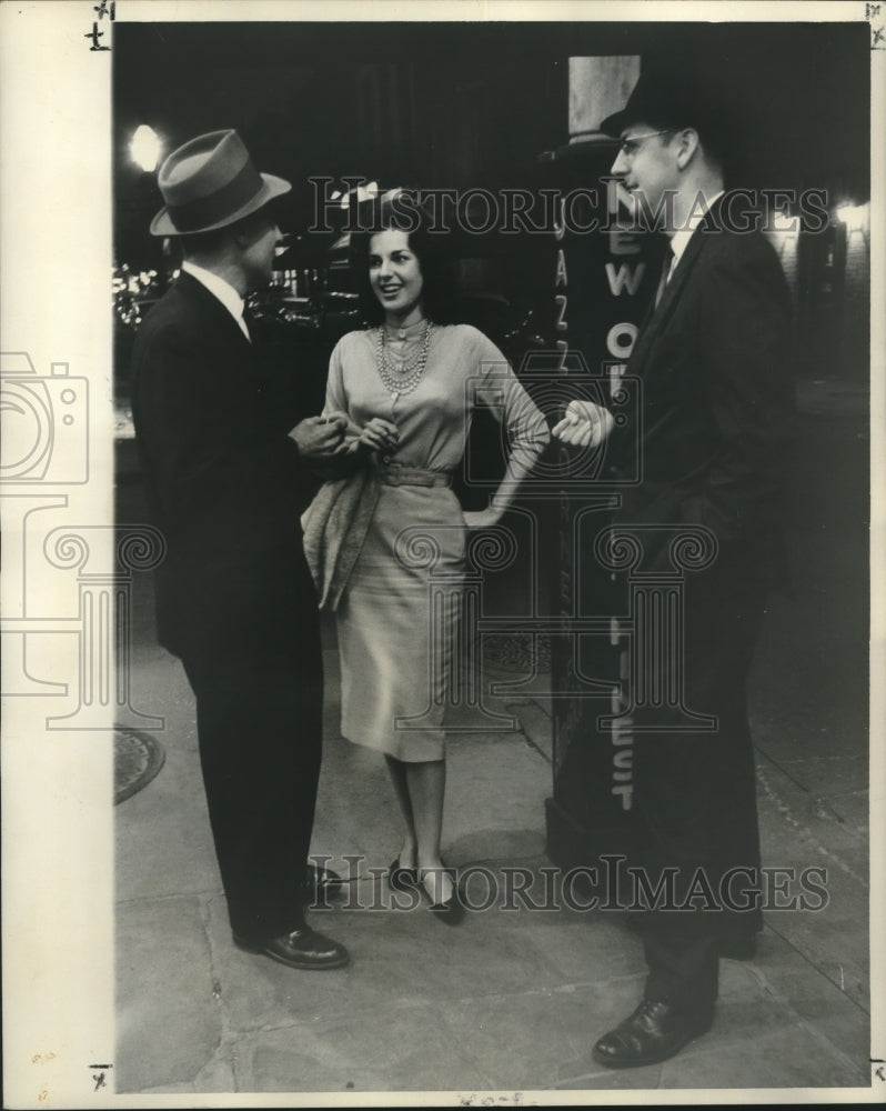 1960 Press Photo Two con men, girl were vacationing in French Quarter- Historic Images