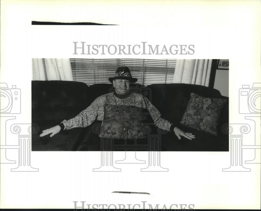 1991 Press Photo Musician Jimmy Elledge is at Larry's in Terry Town- Historic Images