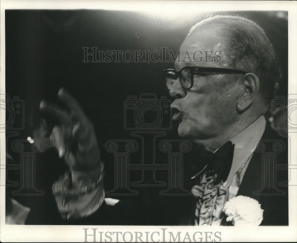 1971 Press Photo Senator Allen Ellender during his speech - Historic Images