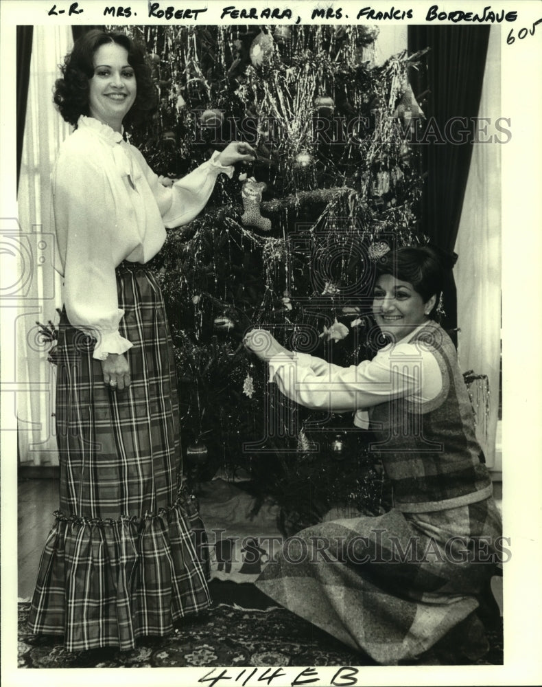 1978 Press Photo Mmes. Robert Ferrara and Francis Bordenave of New Orleans- Historic Images