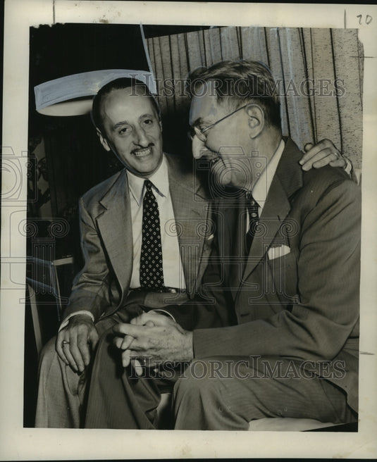1952 Press Photo Fernandez-Mira and Theodore Brent,Mississippi Shipping Company