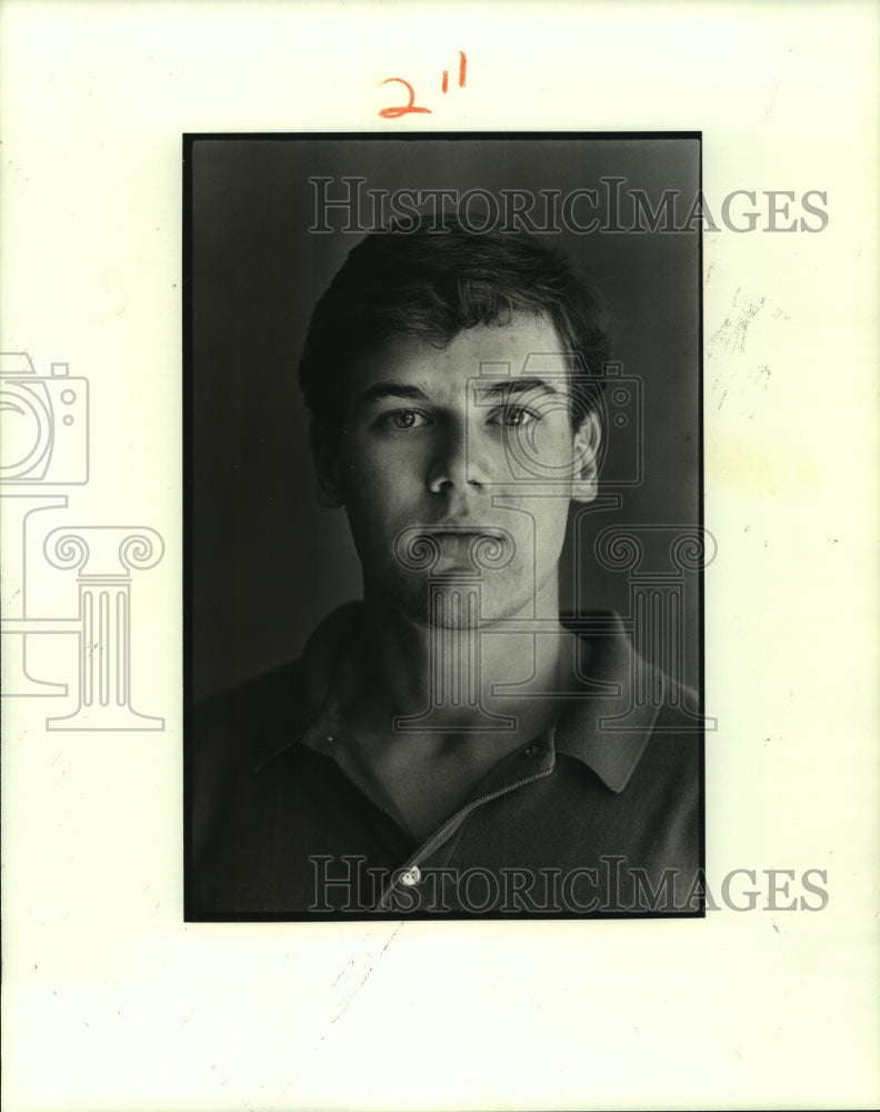 1988 Press Photo Ray Ferrand, De La Salle Center-fielder - nob04555- Historic Images