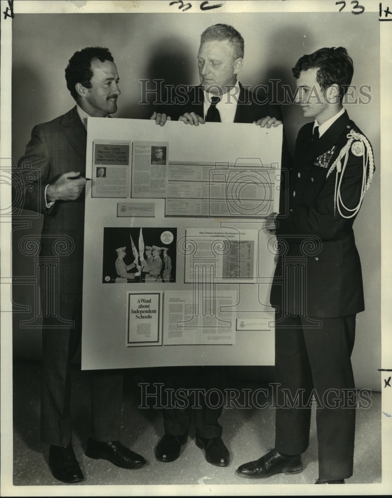 Load image into Gallery viewer, 1972 Press Photo Plan for the fund raising program for New Orleans Academy
