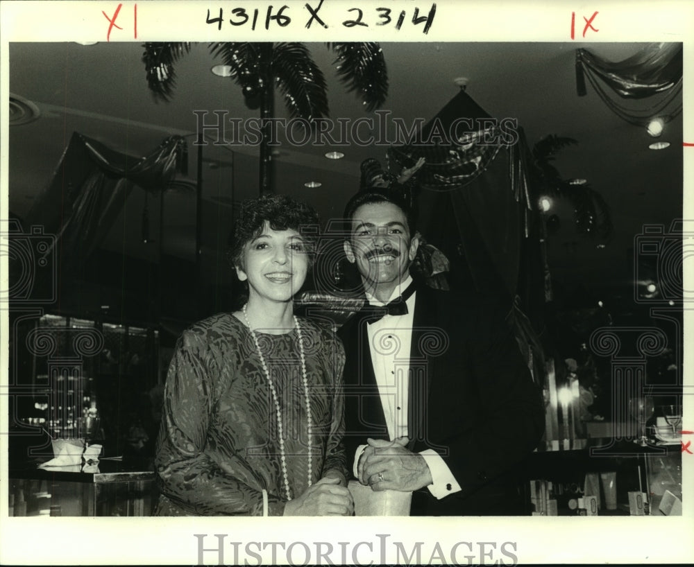 1985 Press Photo Elizabeth Tahir and Michael Ferrara at event. - nob05022