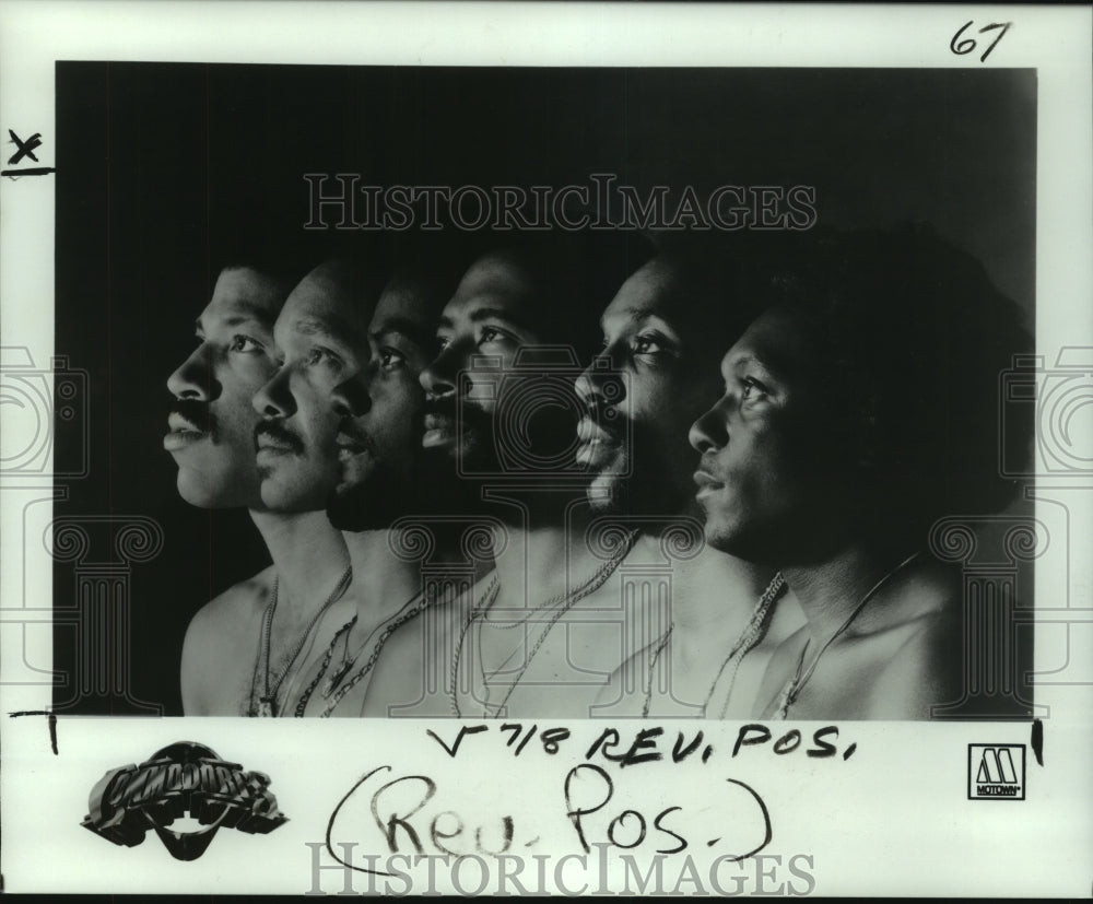 1980 Press Photo Commodores, Motown Recording Artists - Historic Images