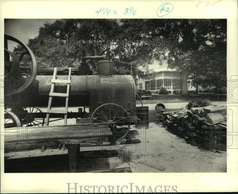 1978 Press Photo The Steam-Driven Sawmill- Historic Images