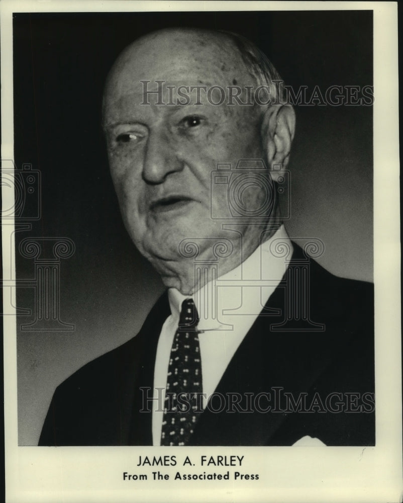 1972 Press Photo James A. Farley, politician and executive.- Historic Images