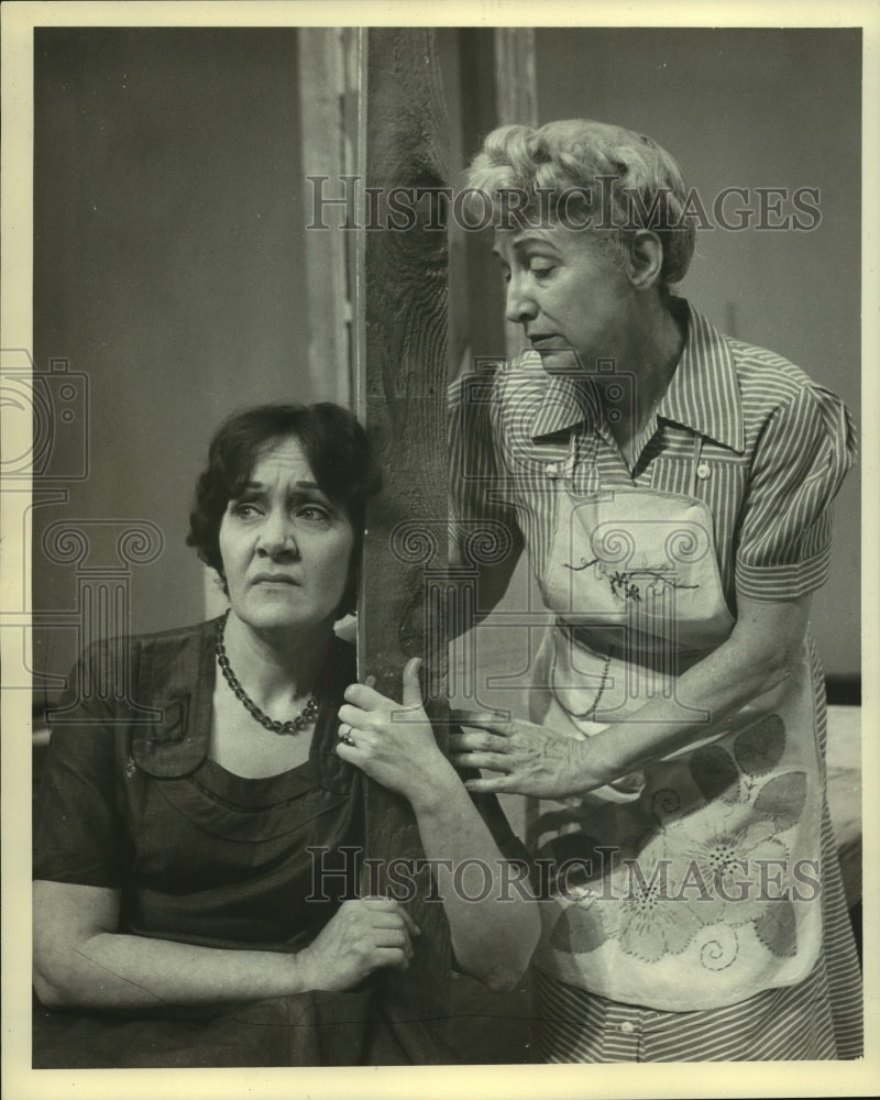 1976 Press Photo Friesa Forrest &amp; Mary Margaret M&#39;Elrea in &quot;Picnic&quot; at Le Petit- Historic Images