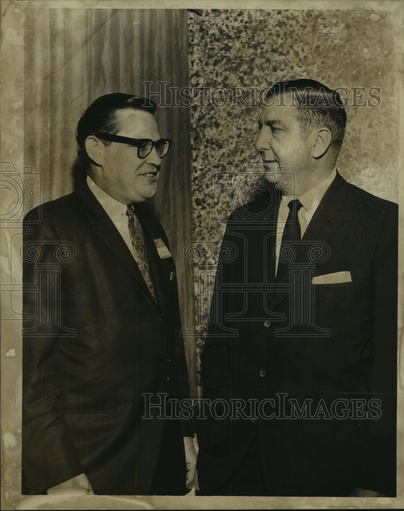Load image into Gallery viewer, 1967 Press Photo Police Scholarship Drive with Norris Fitzmorris &amp; Giarusso.
