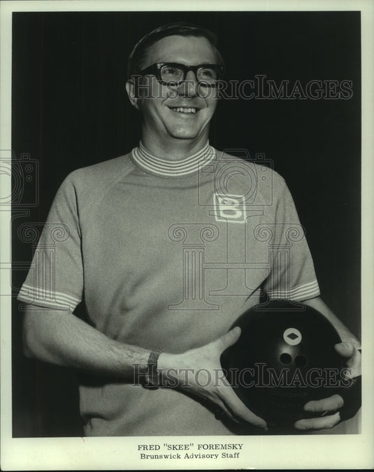 1970 Press Photo Fred "Skee" Foremsky, bowler, Brunswick Advisory Staff- Historic Images
