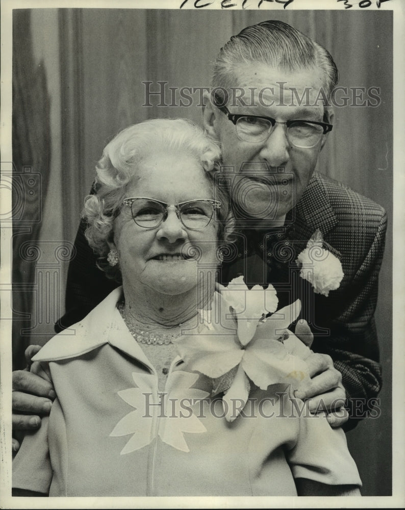 1973 Press Photo Mr. and Mrs. Phillip A. Forschier celebrate 50th anniversary - Historic Images