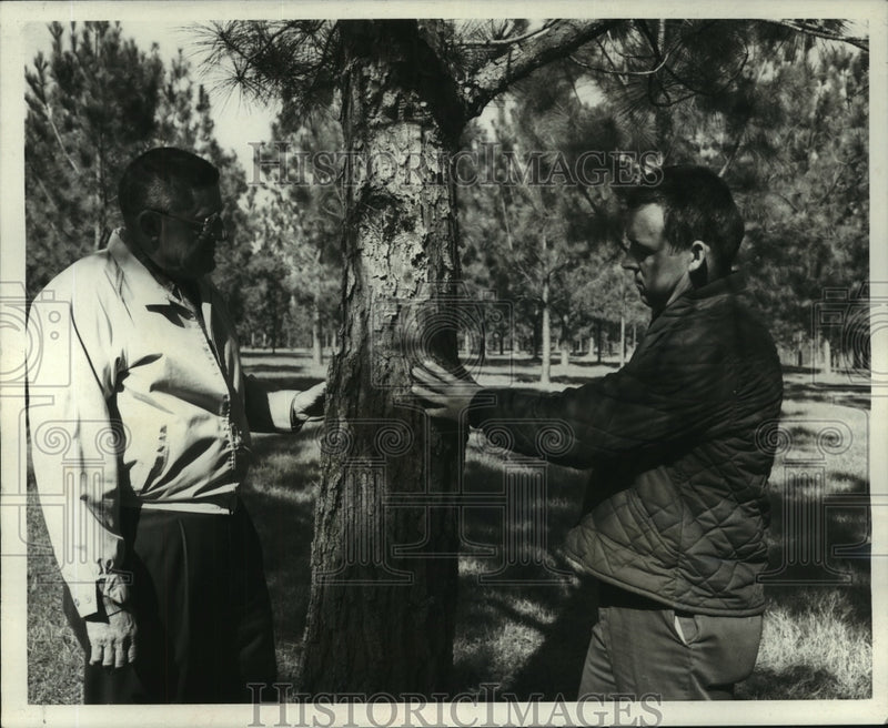 Load image into Gallery viewer, 1971 Press Photo Marion Bonner, conservationist &amp; Leonard Bosch, forester
