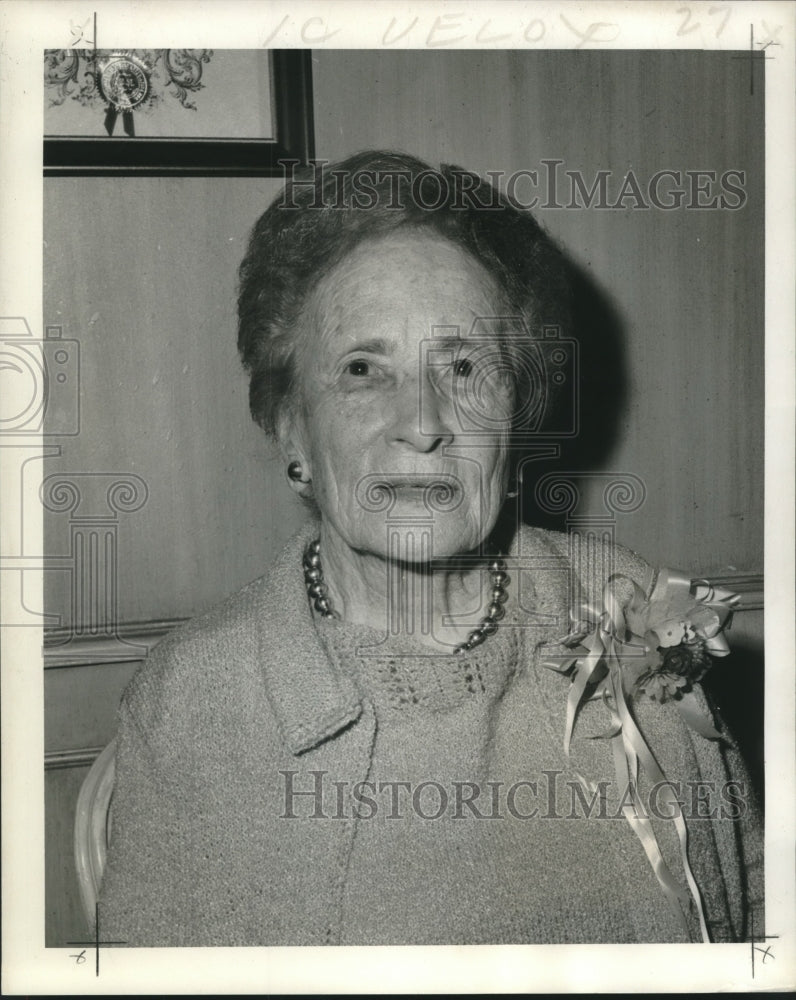 1973 Press Photo Miss Cecile Fabacher, president of the Bas Bleu Book Club- Historic Images