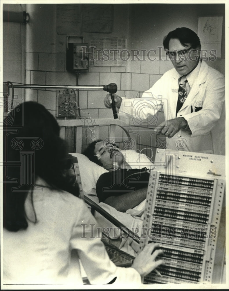 1978 Press Photo Dr. Gregory S. Ferries, LSU Medical Center Sleep Laboratory- Historic Images