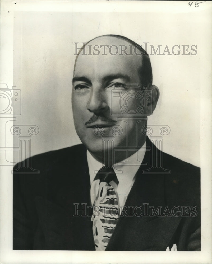 1955 Press Photo John Flynn, Louisiana-Mississippi sales manager, Wortz Biscuit