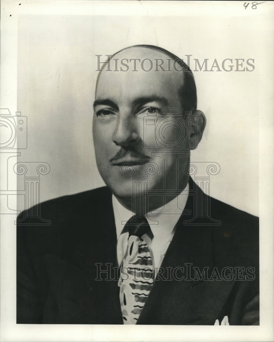 1955 Press Photo John Flynn, Louisiana-Mississippi sales manager, Wortz Biscuit