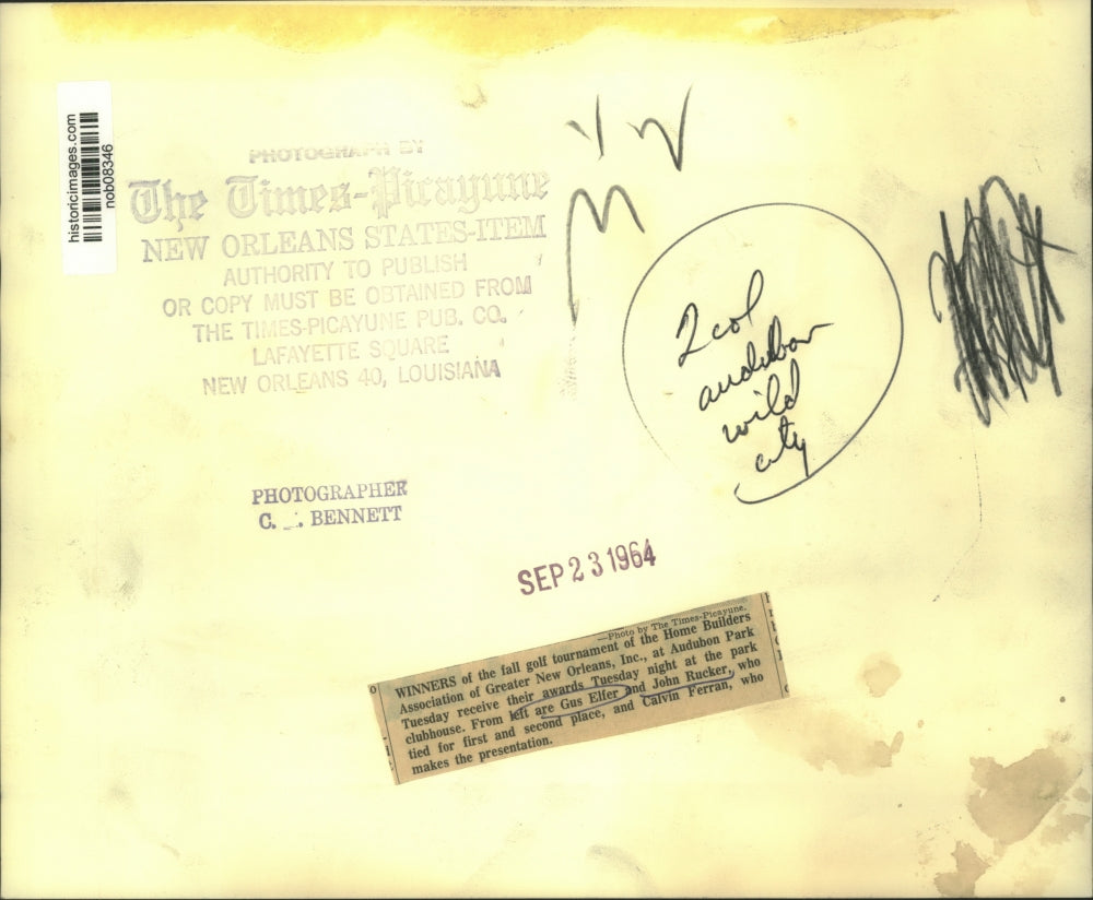 1964 Press Photo Winners of the fall golf tournament of the Home Builders Assn.