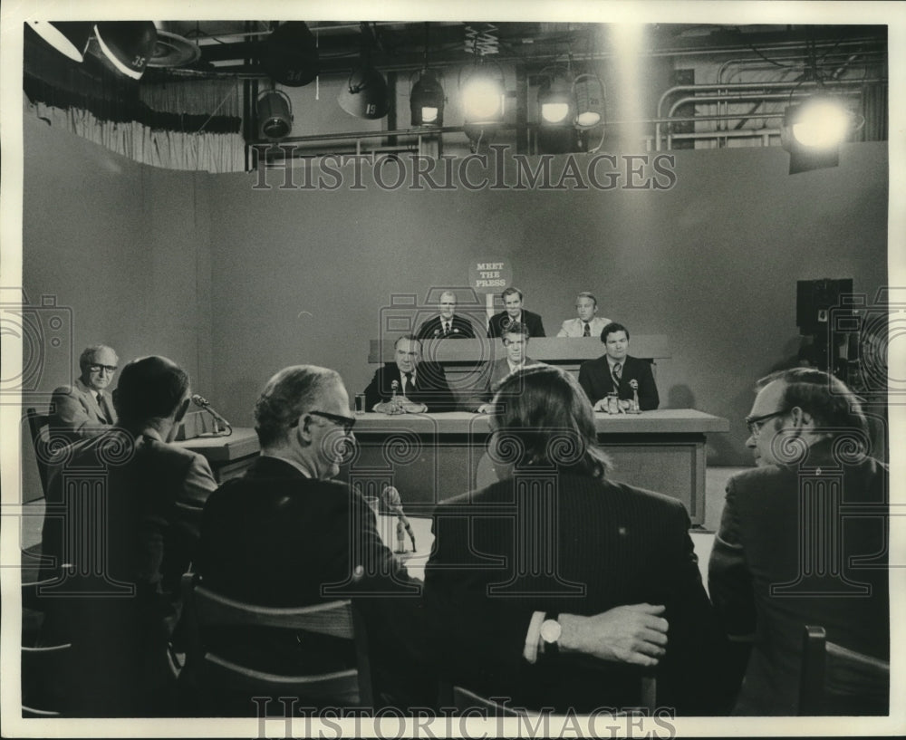 1975 Press Photo Governor Edwin Edwards on Meet The Press- Historic Images