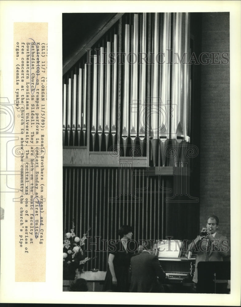 1989 Press Photo Concert at First United Methodist Church in Slidell - Historic Images