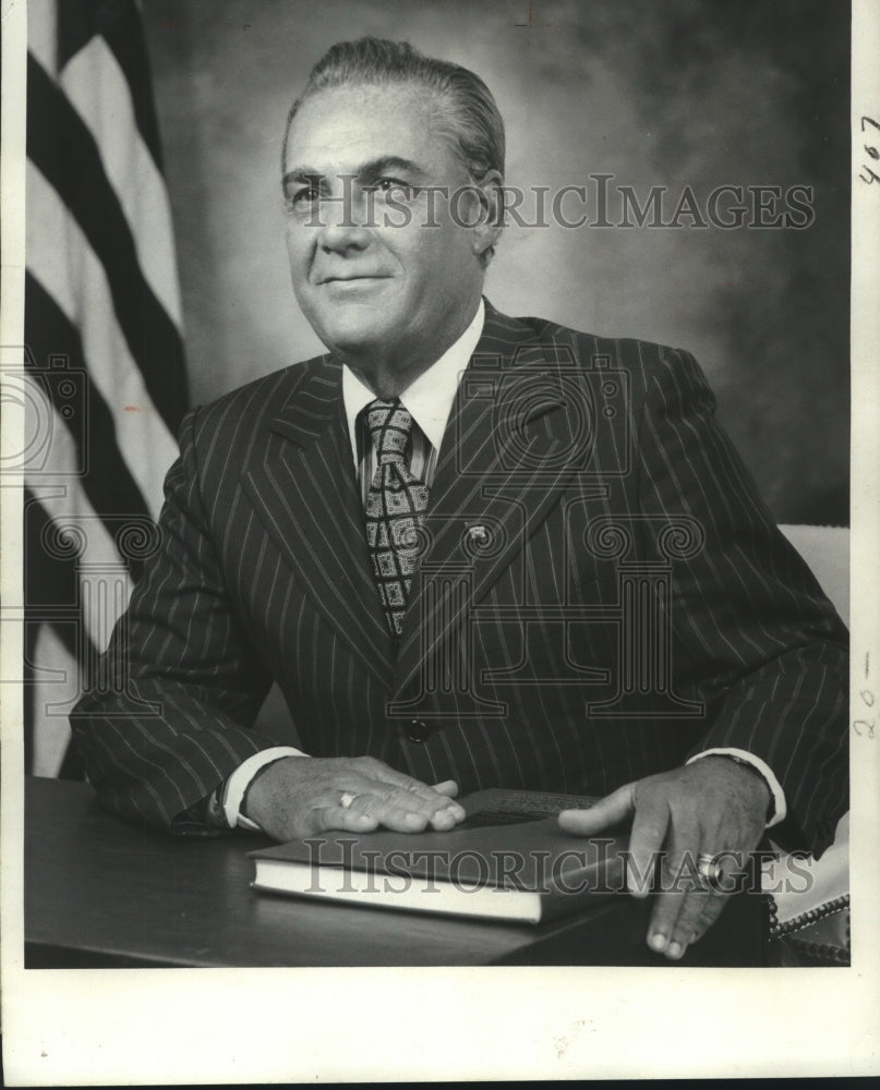 1976 Press Photo Louisiana Lieutenant Governor James E. Fitzmorris,Jr. - Historic Images