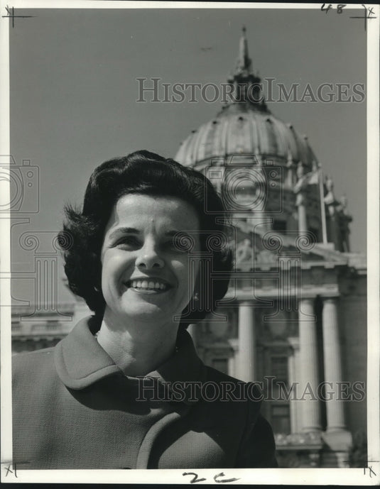 1971 Press Photo San Francisco Mayor Diane Feinstein - nob08985