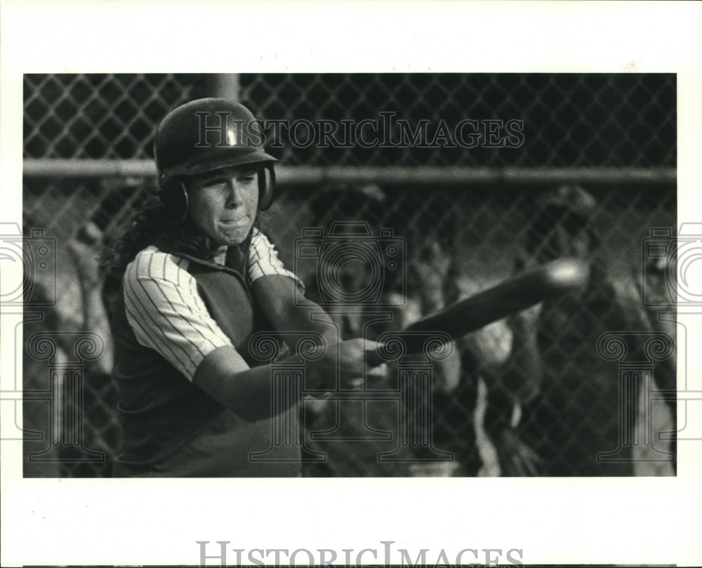 1985 Press Photo Softball - Andrew Jackson during 12-AAAA tournament game- Historic Images