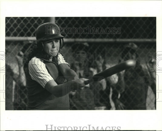 1985 Press Photo Softball - Andrew Jackson during 12-AAAA tournament game- Historic Images