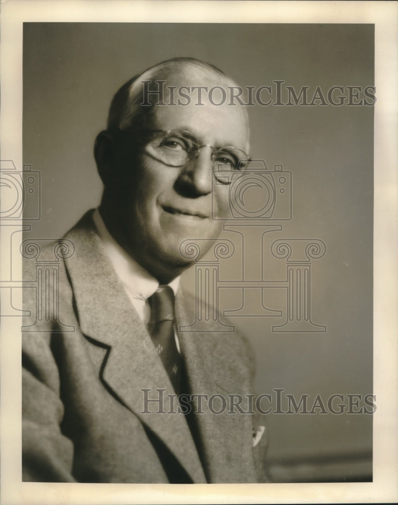 1960 Press Photo Tinney C. Figgatt, president of the New York Cotton Exchange