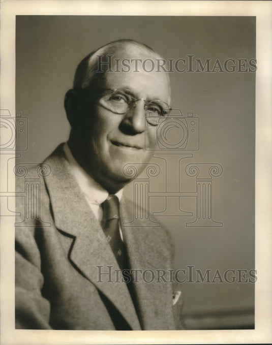 1960 Press Photo Tinney C. Figgatt, president of the New York Cotton Exchange
