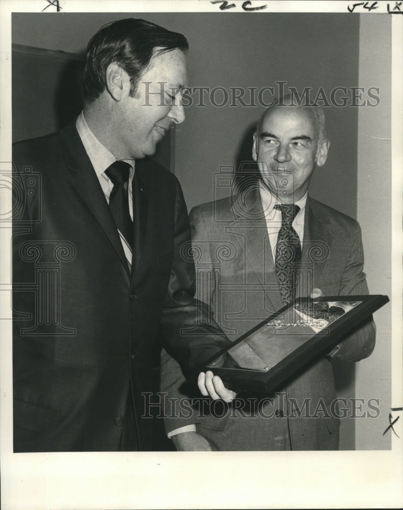 1972 Press Photo George S. Sellers and T.R. Fiddler, Retail Merchants- Historic Images