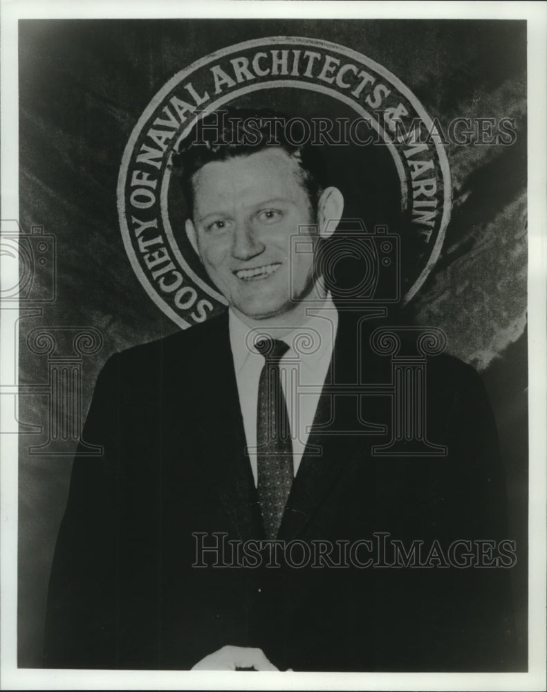 Load image into Gallery viewer, 1968 Press Photo Henry N. Fowles, administrative assistant, Argo Marine Supply
