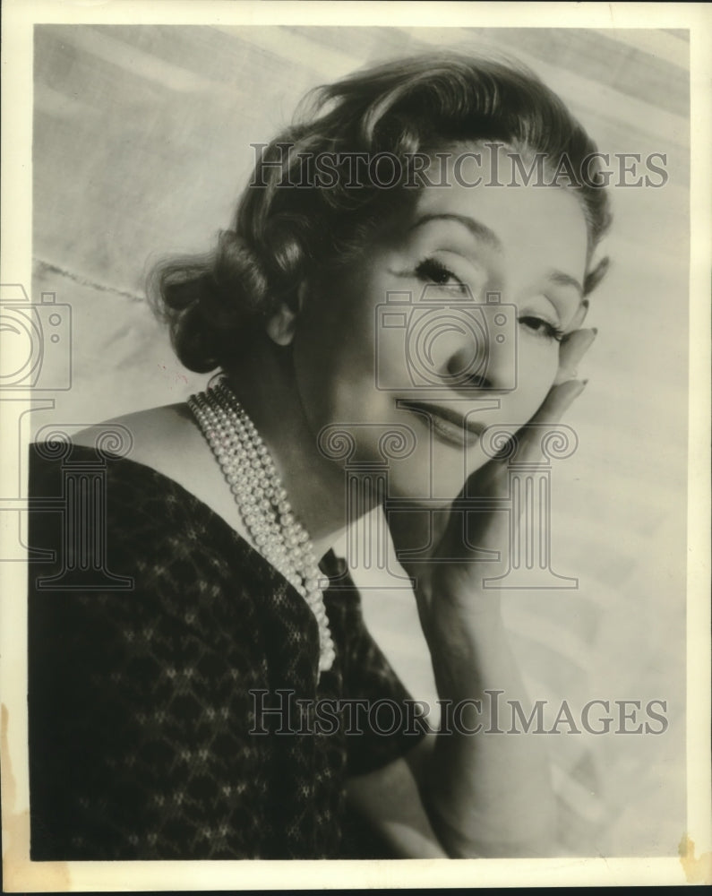 1959 Press Photo Lynn Fontanne, Louisiana - nob11771