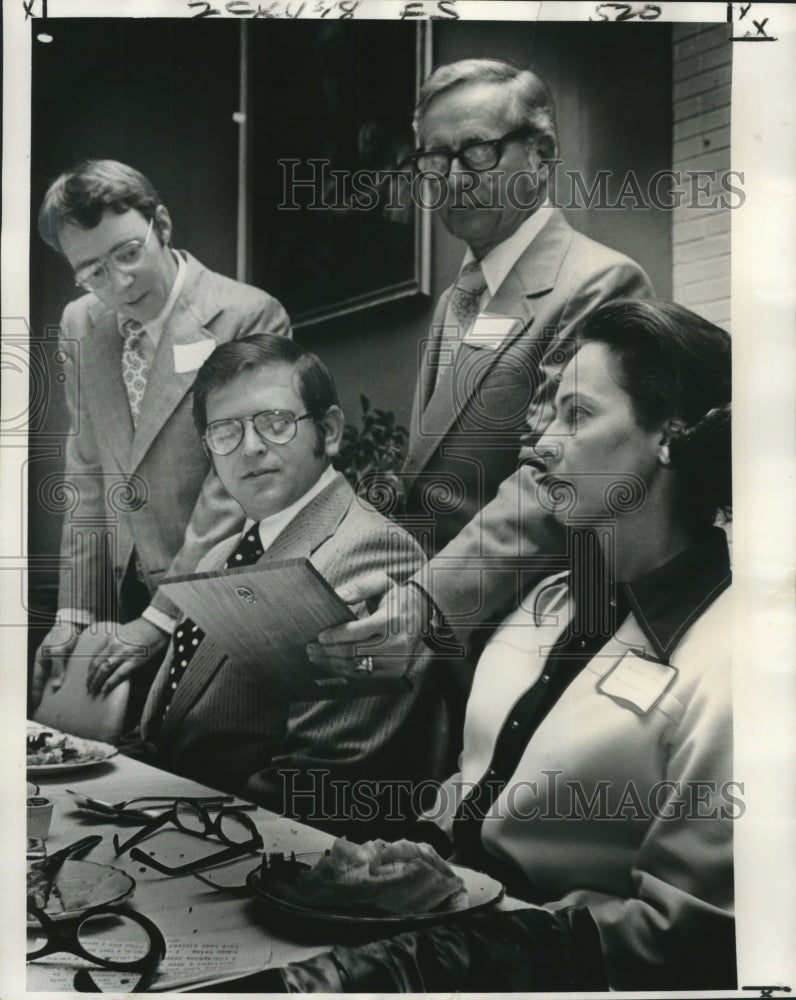 1974 Press Photo Recipients of award from Morality in Media of Louisiana Inc.- Historic Images