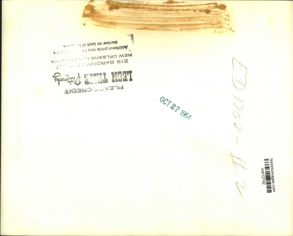 1954 Press Photo A Local company honoring one of their best employees