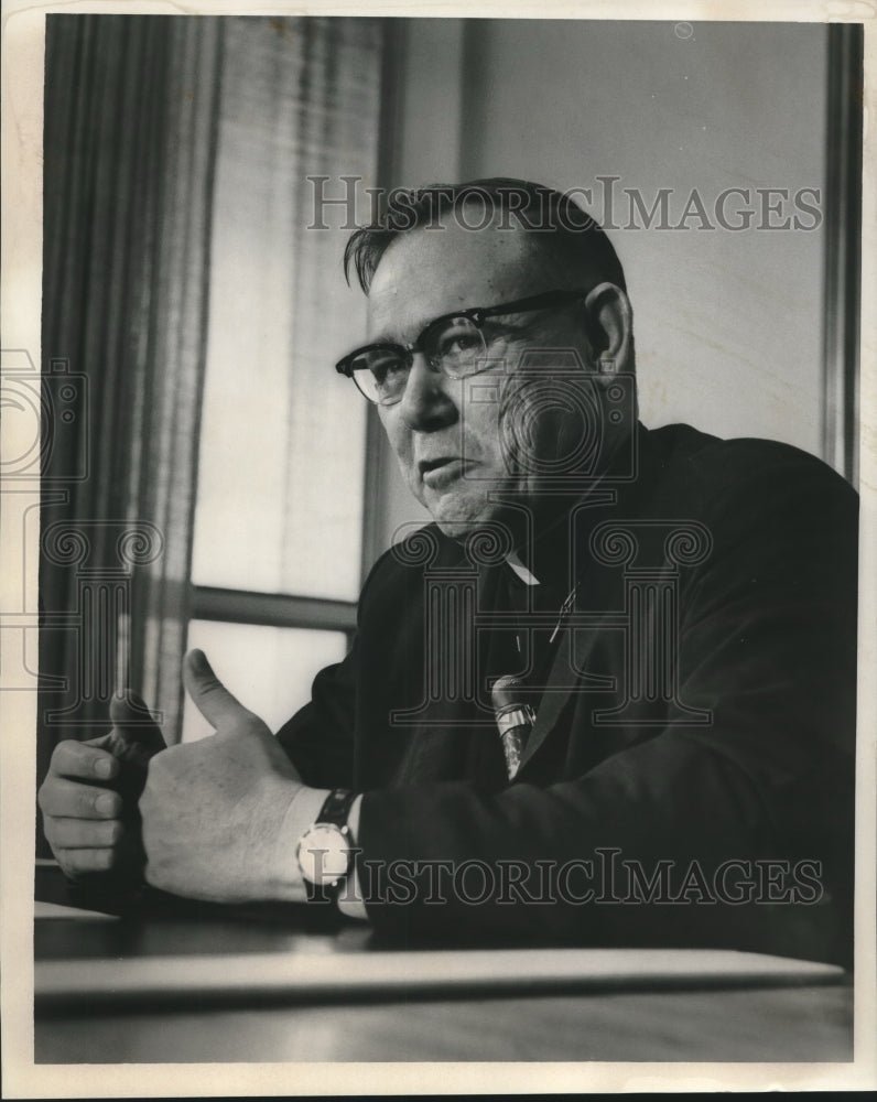 1967 Press Photo Monsignor Gerard L. Frey, Bishop of Savannah, Georgia