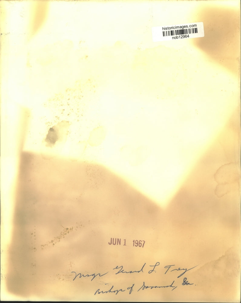 1967 Press Photo Monsignor Gerard L. Frey, Bishop of Savannah, Georgia