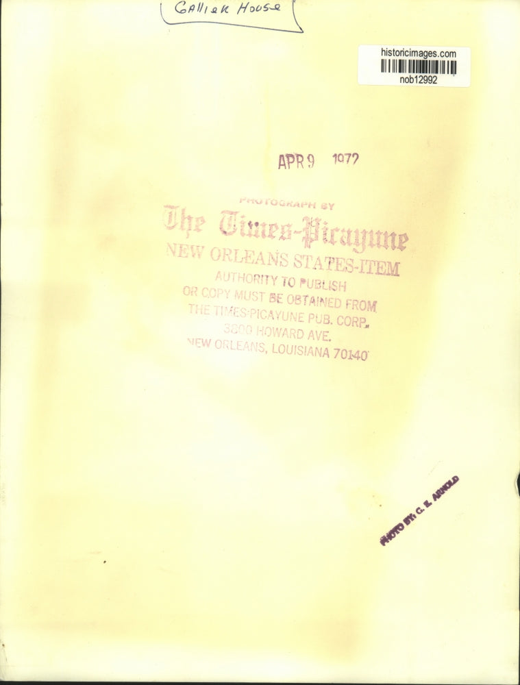 1972 Press Photo Chandelier in Gallier House - nob12992