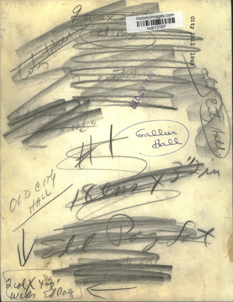 1949 Press Photo Gallier Hall, Old City Hall - nob13167