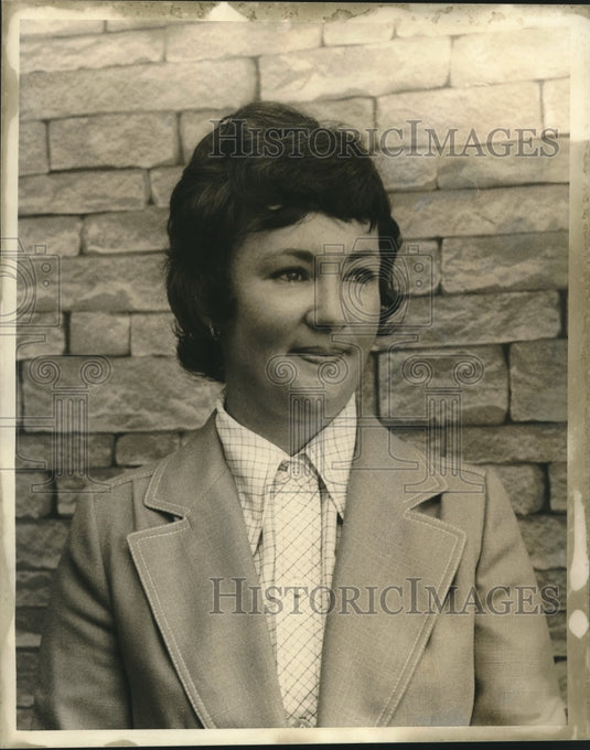 1973 Press Photo Mrs. David Galtney, president of Petroleum Landsmen's Auxiliary- Historic Images